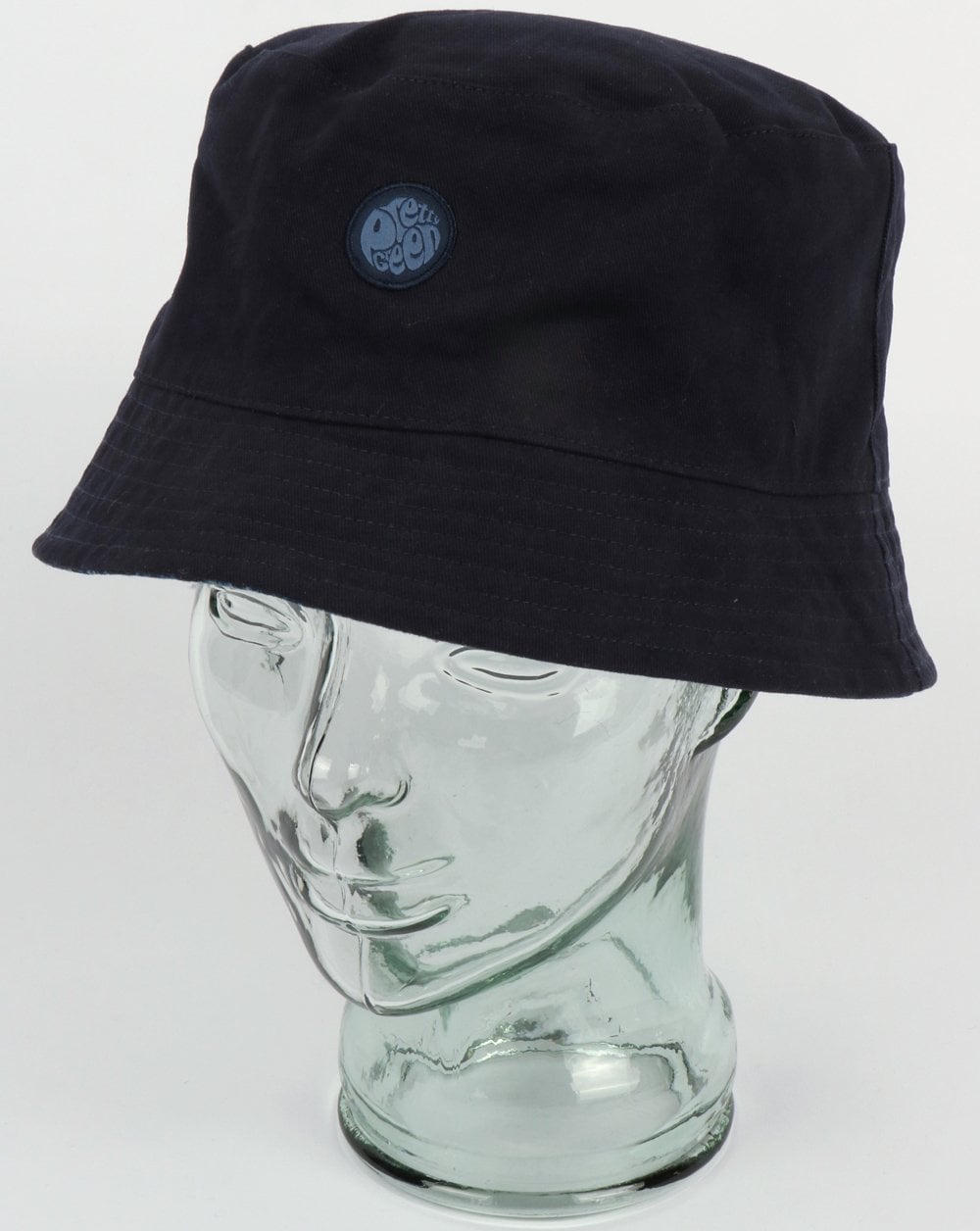 Pretty Green Reversible Tonal Paisley Bucket Hat Navy