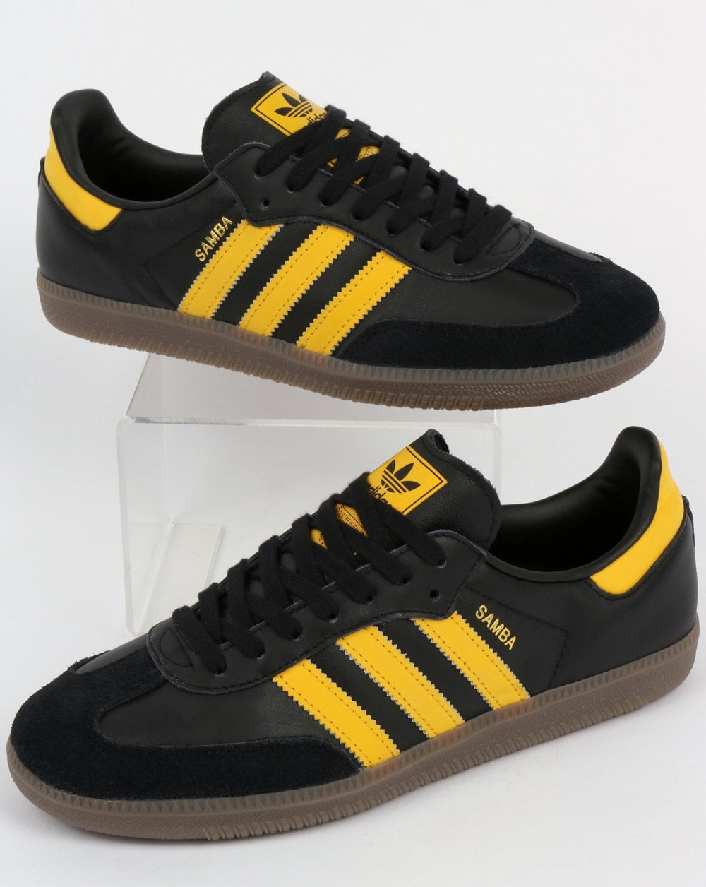 Adidas Samba OG Trainers Black/Bold Gold