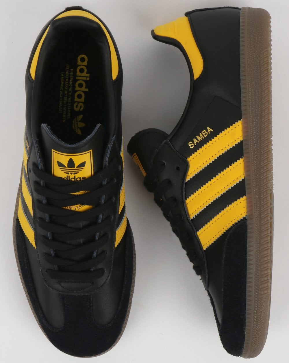 Adidas Samba OG Trainers Black/Bold Gold