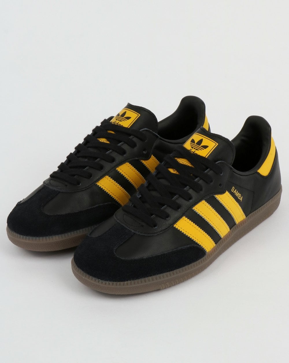 Adidas Samba OG Trainers Black/Bold Gold