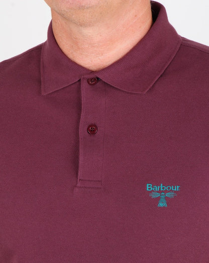 Barbour Business Beacon Polo Shirt Burgundy