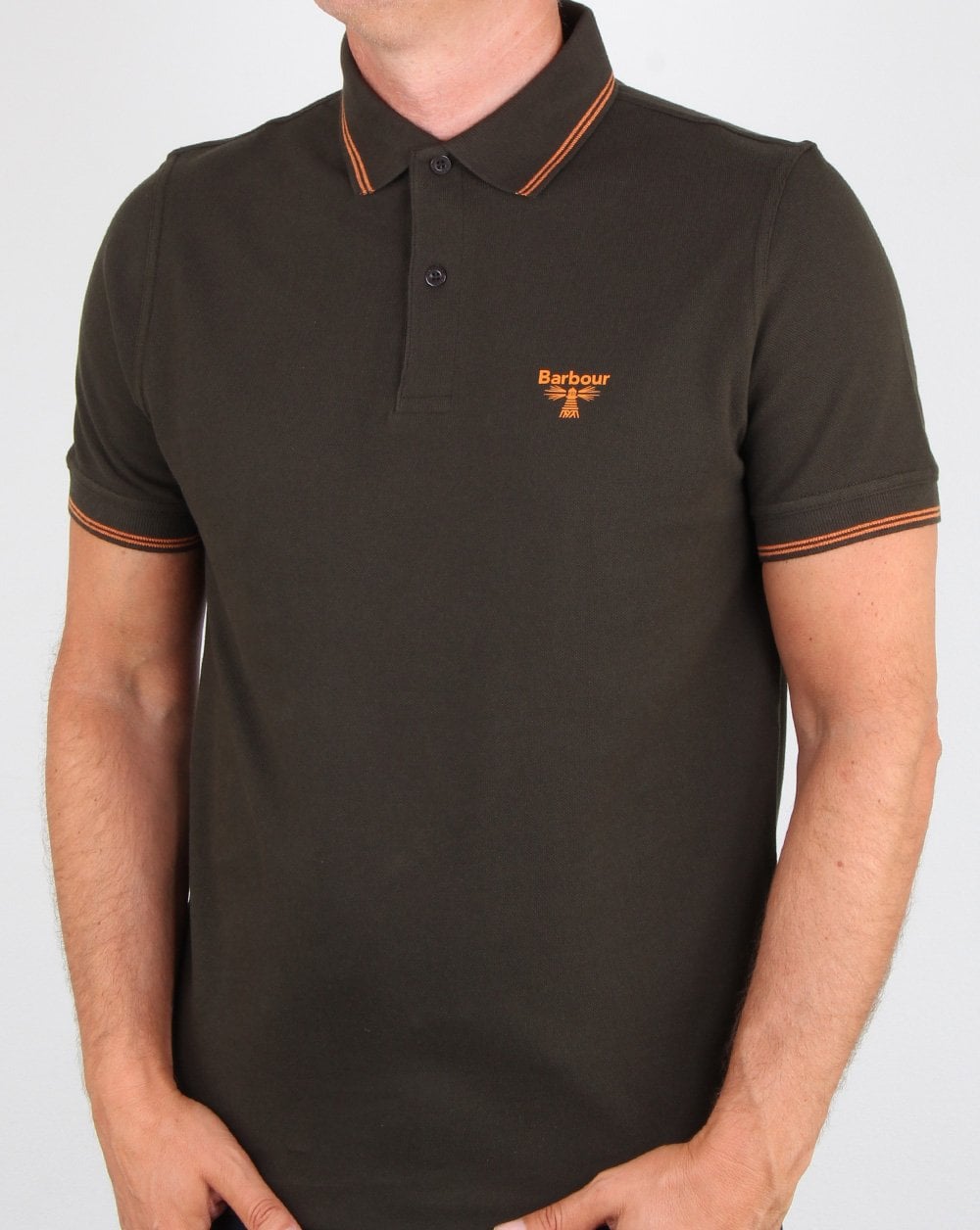 Barbour Business Beacon Tipped Polo Shirt Forest Green