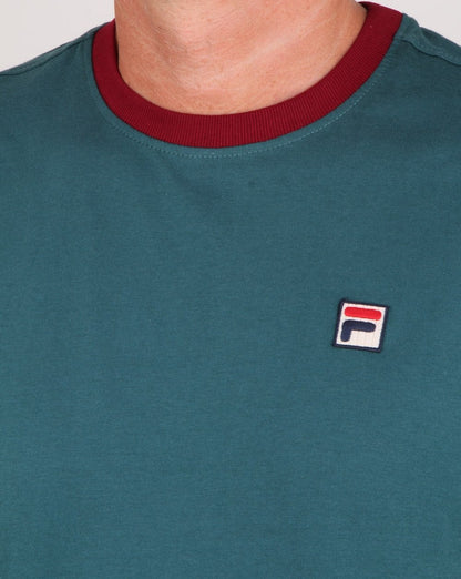 Fila Vintage Marconi T Shirt Atlantic Blue