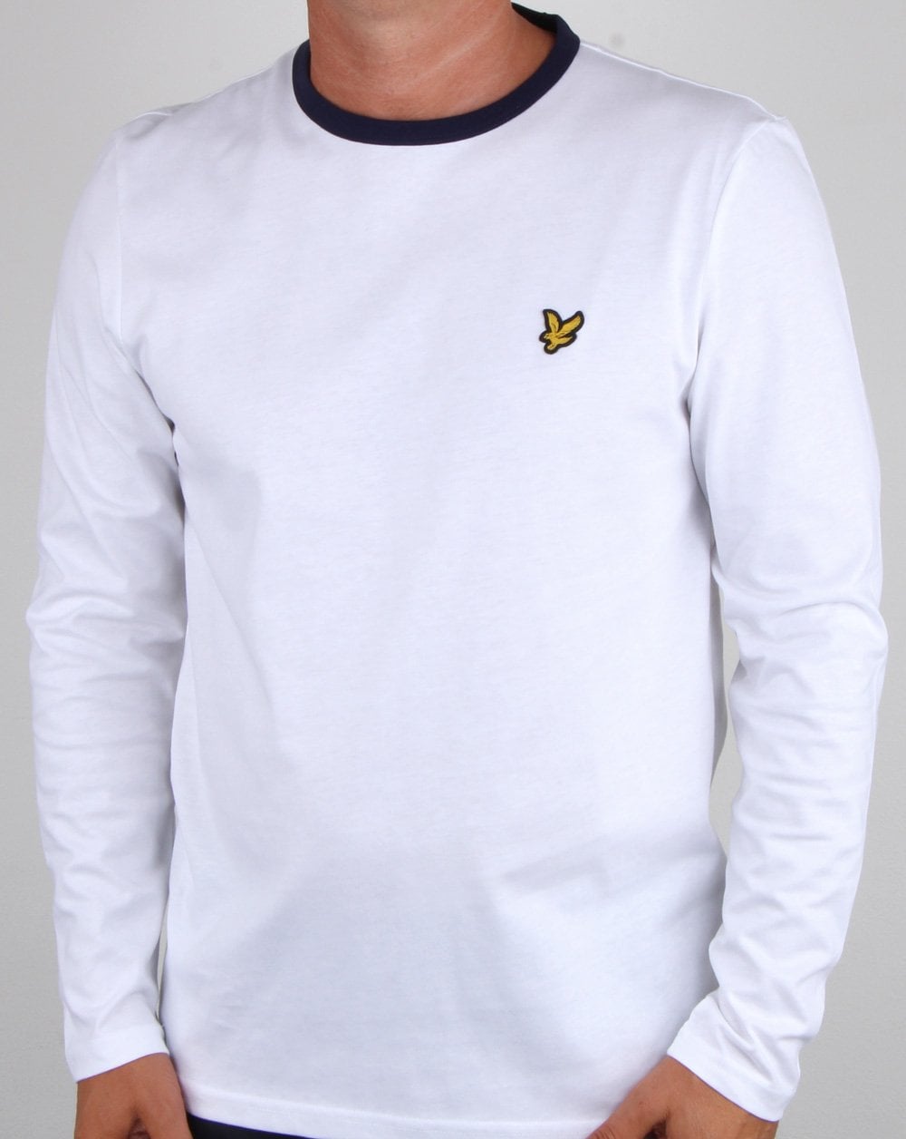 Lyle And Scott Long Sleeve Ringer T-shirt White