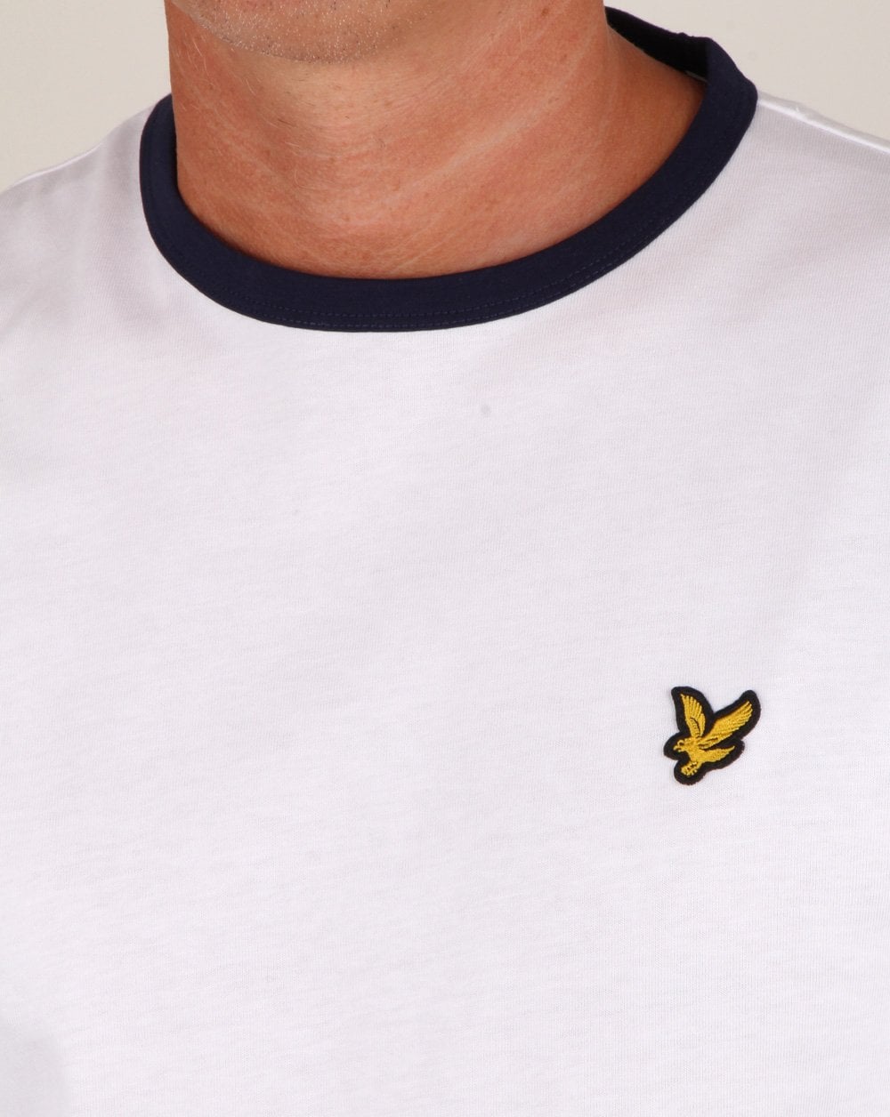 Lyle And Scott Long Sleeve Ringer T-shirt White