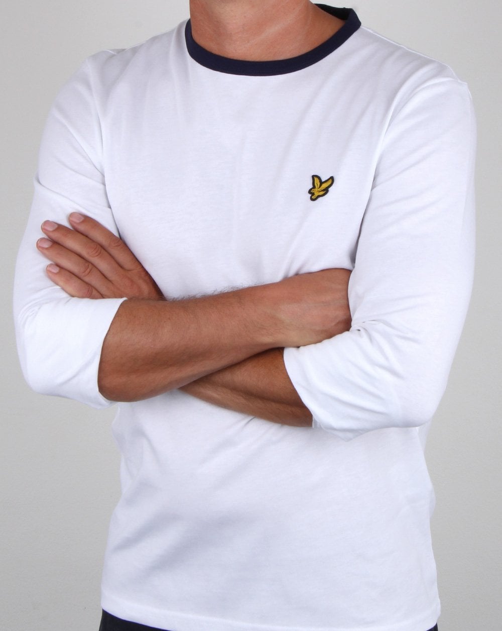 Lyle And Scott Long Sleeve Ringer T-shirt White