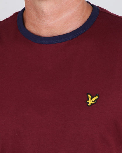 Lyle And Scott Long Sleeve Ringer T-shirt Claret Jug
