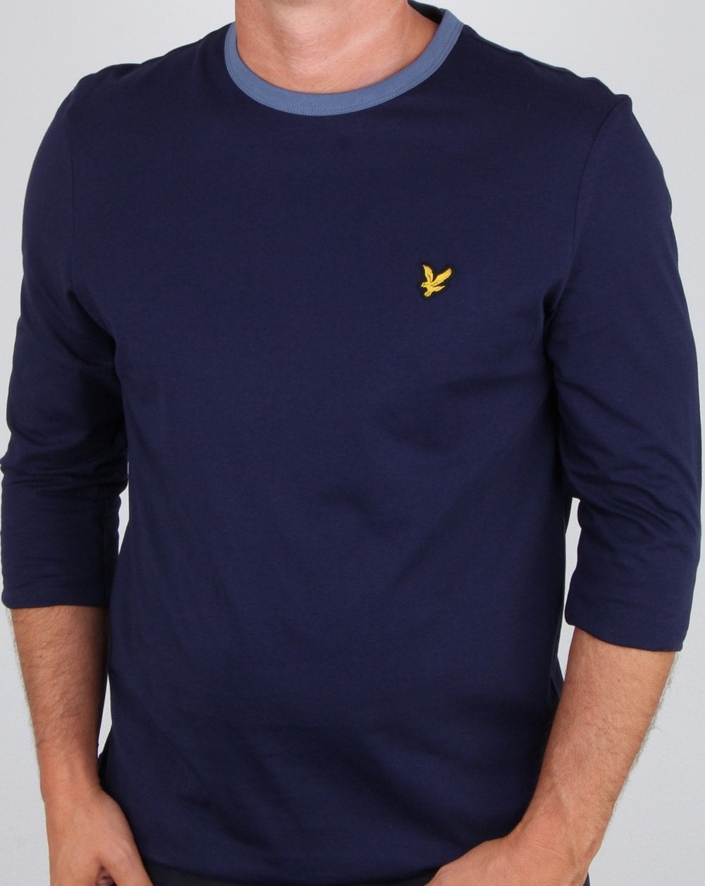 Lyle And Scott Long Sleeve Ringer T-shirt Navy