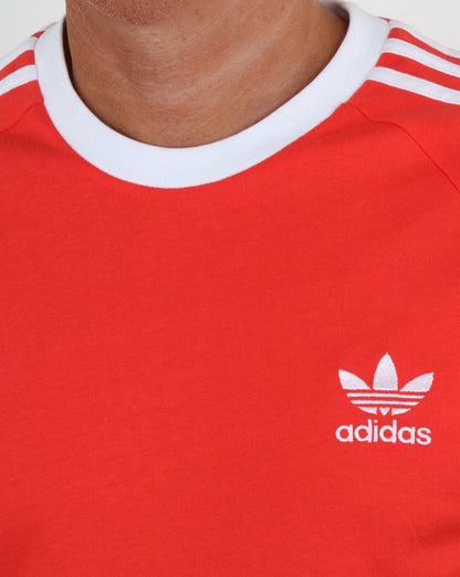 Adidas Originals Retro 3 Stripes T-Shirt B. Red
