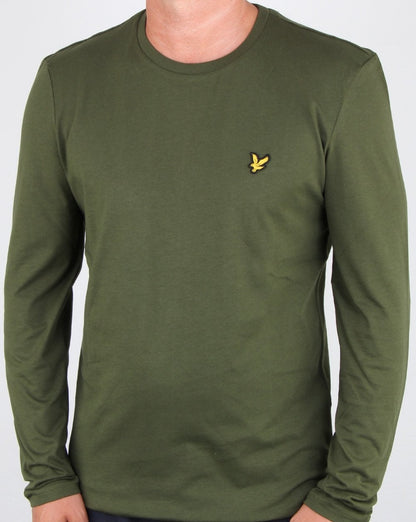 Lyle And Scott Long Sleeve T-shirt Woodland Green