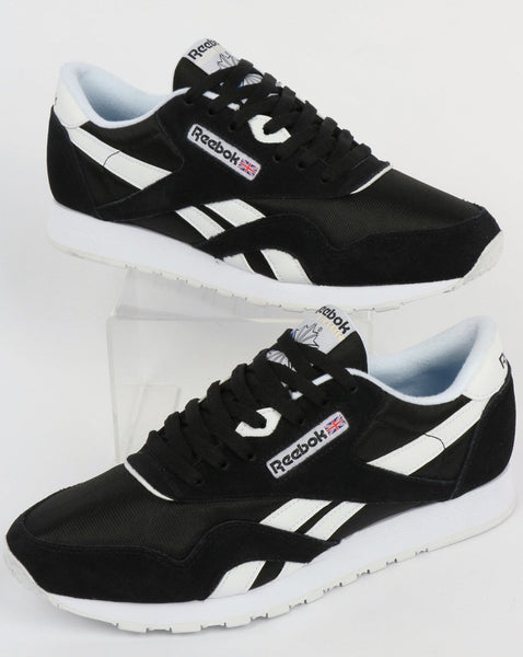 Reebok Classic Nylon Trainers Black/White