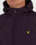 Lyle And Scott Zip Through Hooded Jacket Deep Plum
