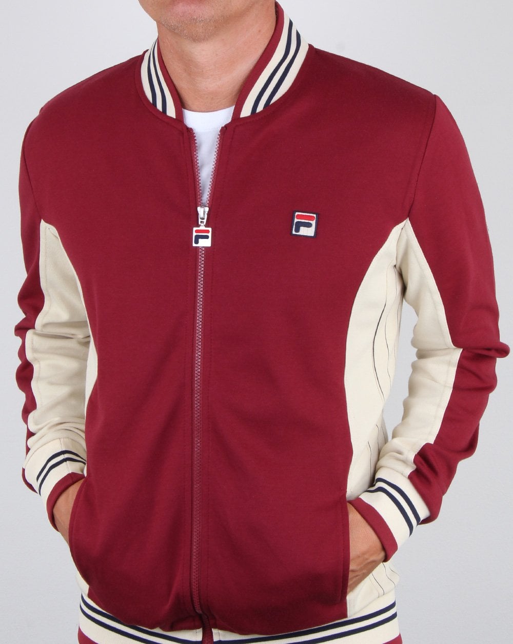 Fila Vintage Mk1 Settanta Track Top Tibetan Red/oyster