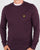 Lyle And Scott Cotton Merino Crew Jumper Deep Plum