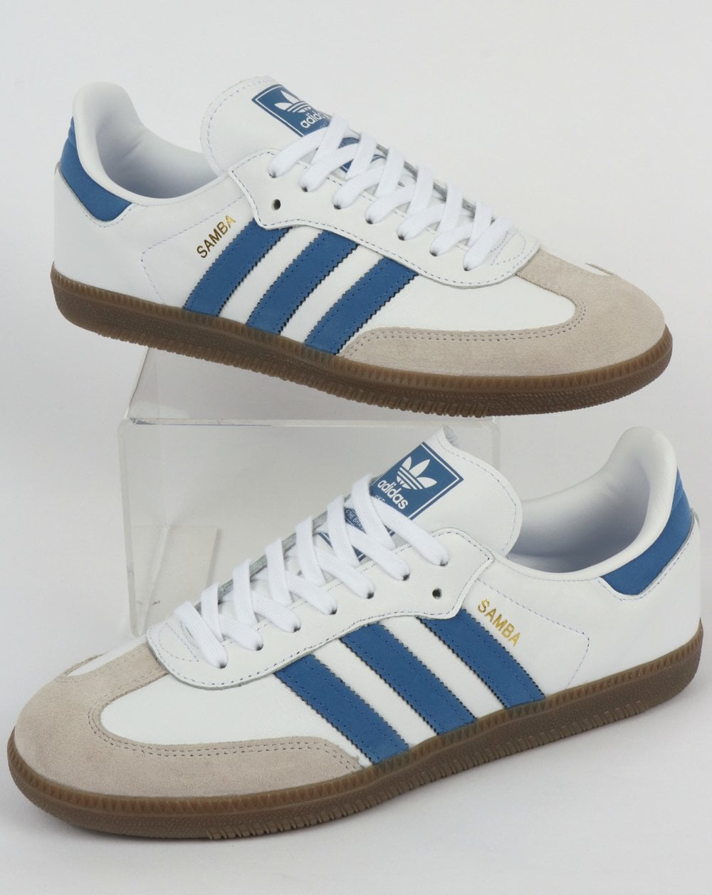 Adidas Samba OG Trainers White/Royal