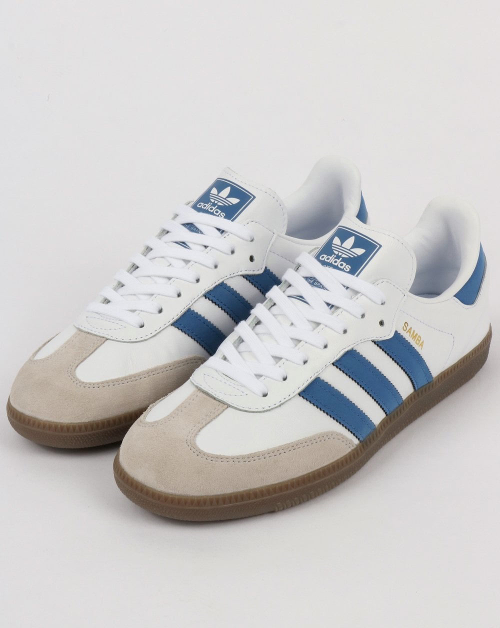 Adidas Samba OG Trainers White/Royal