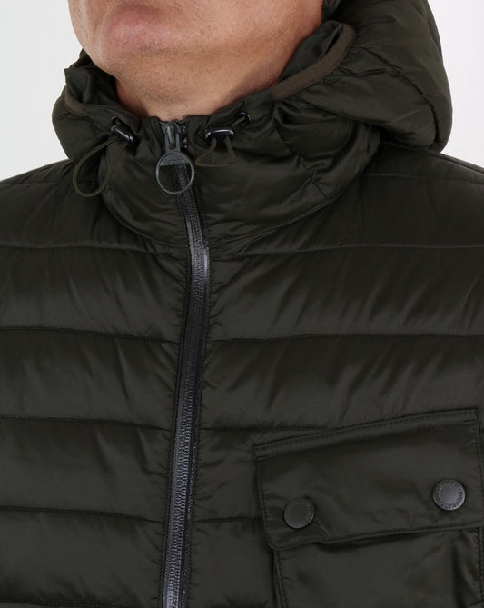 Barbour International Barbour International Ouston Hooded Padded Jacket Olive