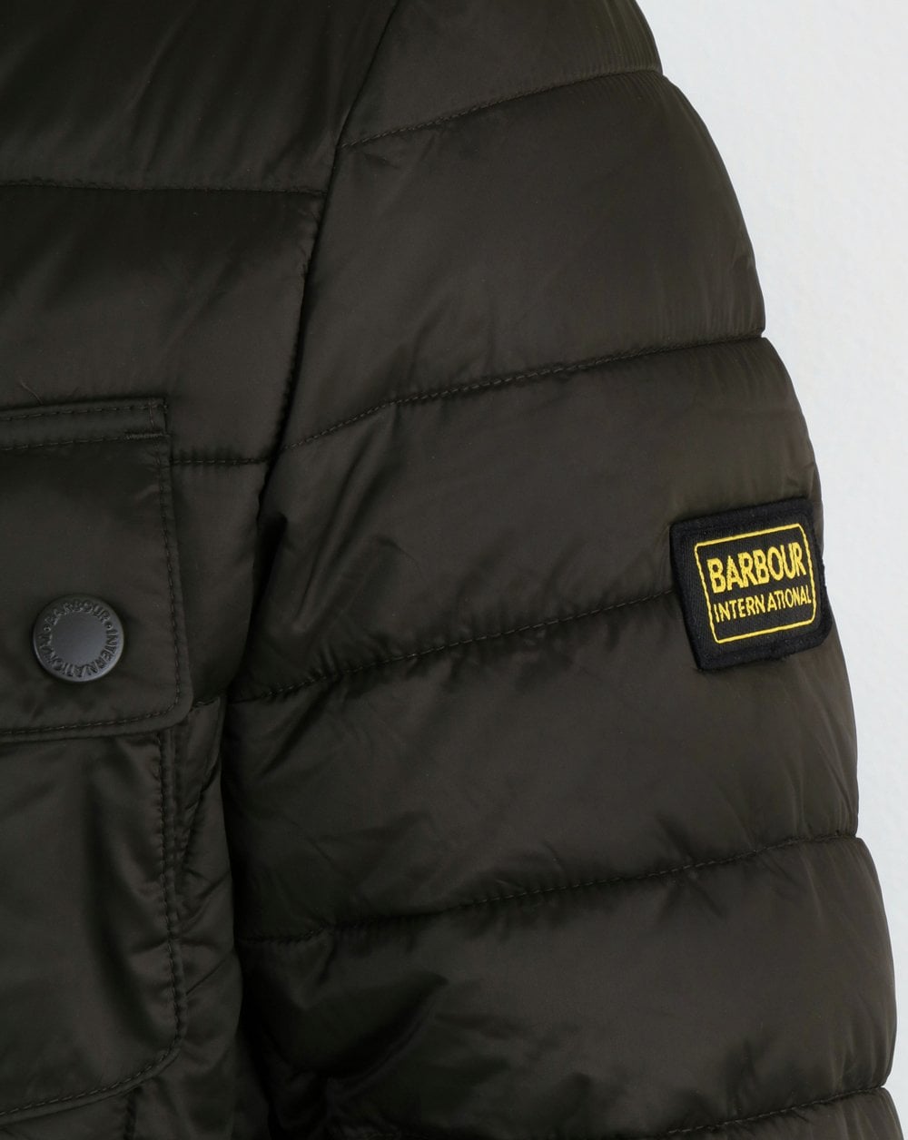 Barbour International Ouston Hooded Padded Jacket Olive