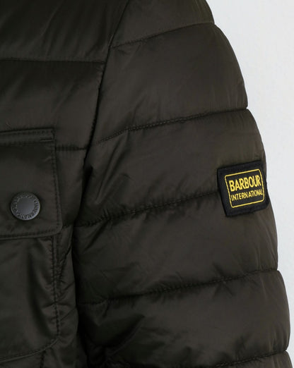 Barbour International Ouston Hooded Padded Jacket Olive