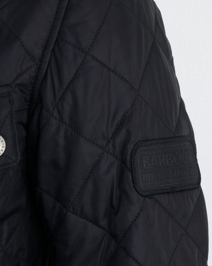 Barbour International Ariel Quilted Jacket Black