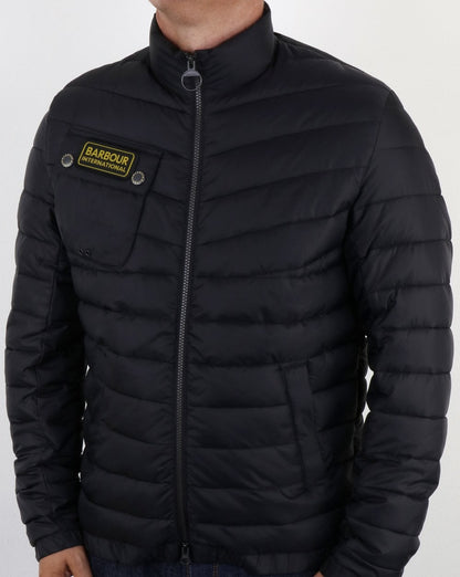 Barbour International Chain Quilted Jacket Black