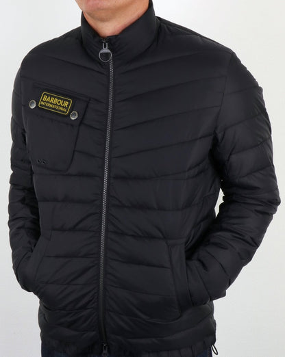 Barbour International Chain Quilted Jacket Black