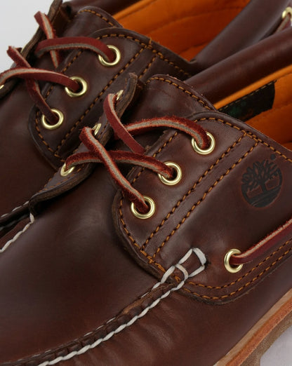 Timberland Authentics 3 Eye Classic Brown Shoes