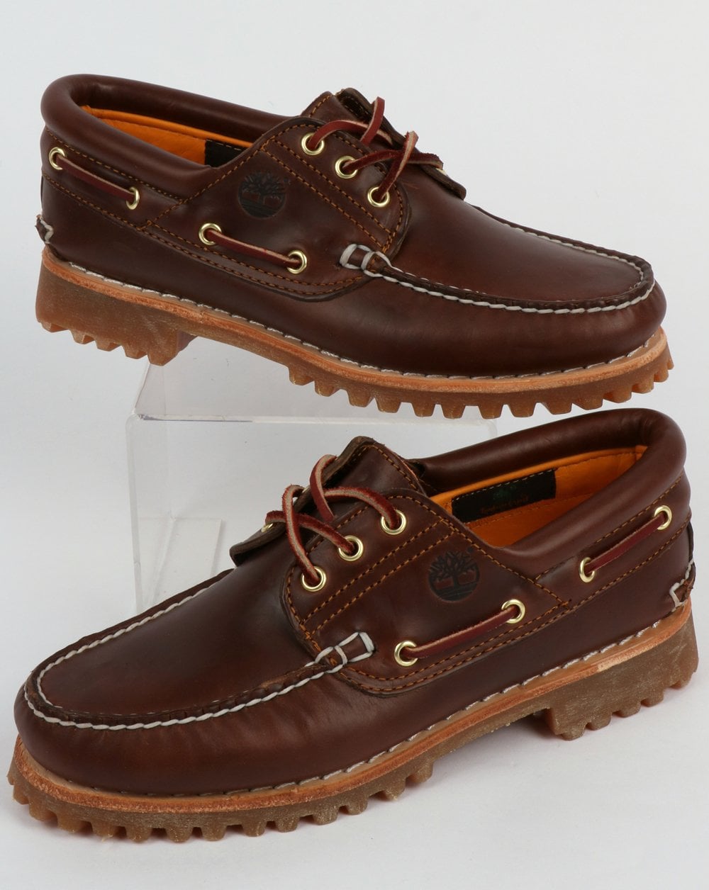 Timberland Authentics 3 Eye Classic Brown Shoes