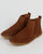 Pretty Green Suede Chelsea Boots Dark Tan