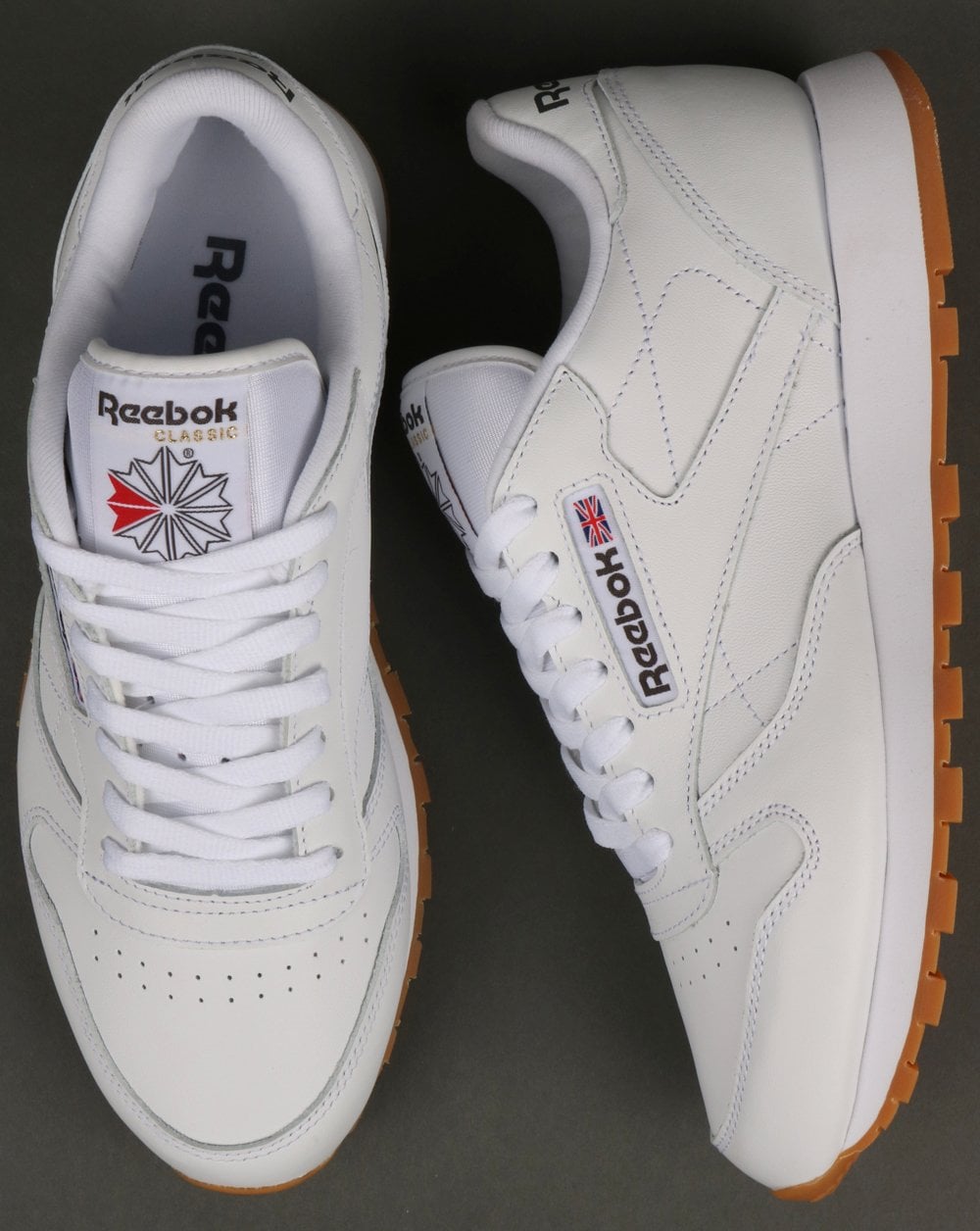 Reebok Classic Leather Trainers White/Gum
