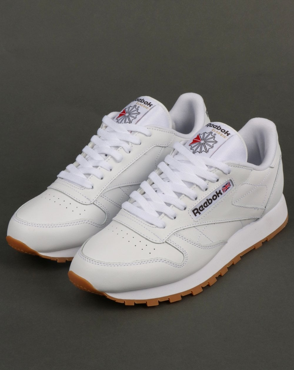 Reebok Classic Leather Trainers White/Gum