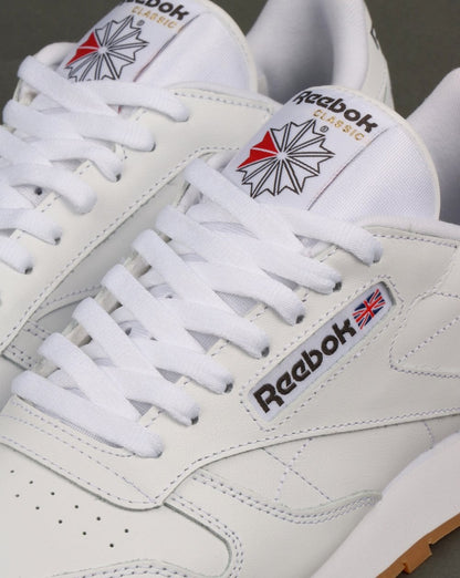 Reebok Classic Leather Trainers White/Gum