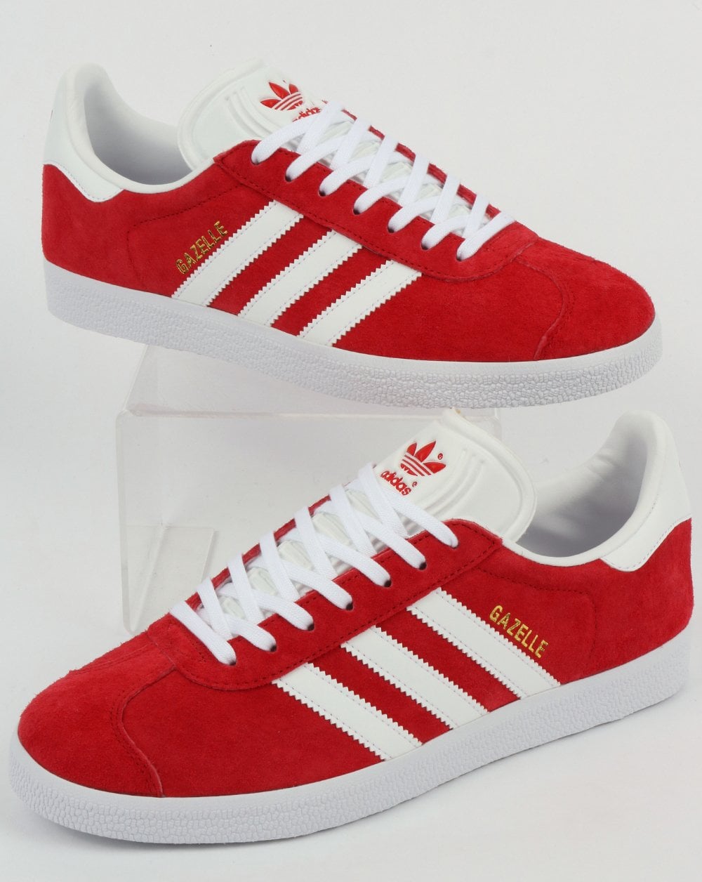 Adidas Gazelle Trainers Red/White