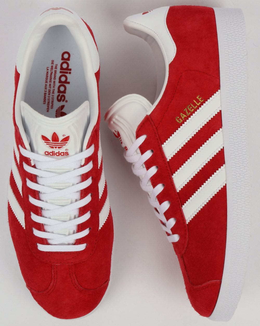 Adidas Gazelle Trainers Red/White