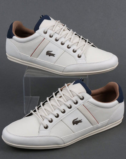 Lacoste Chaymon Trainers Off White/Navy
