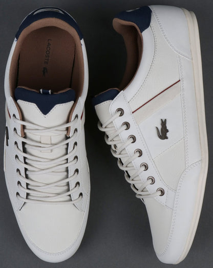 Lacoste Chaymon Trainers Off White/Navy