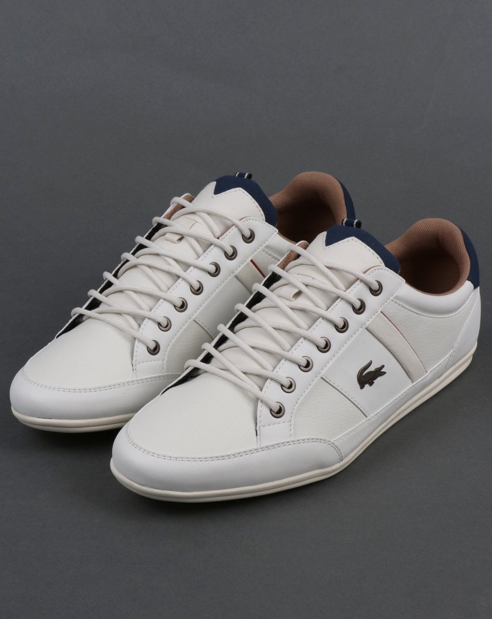 Lacoste Chaymon Trainers Off White/Navy