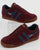 Gola Harrier Suede Trainer Burgundy/Navy