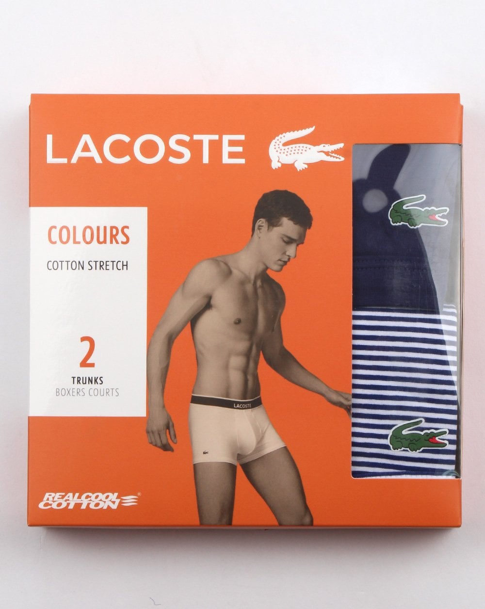 Lacoste Lacoste Twin Pack Boxer Shorts Navy/blue