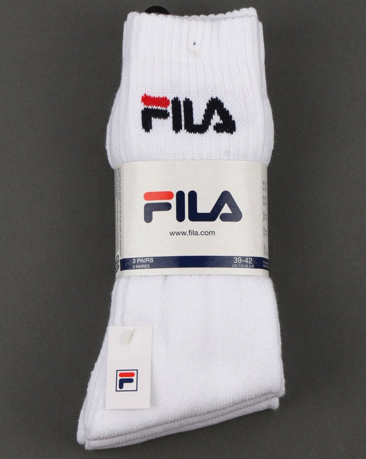 3 pack tennis sock in White