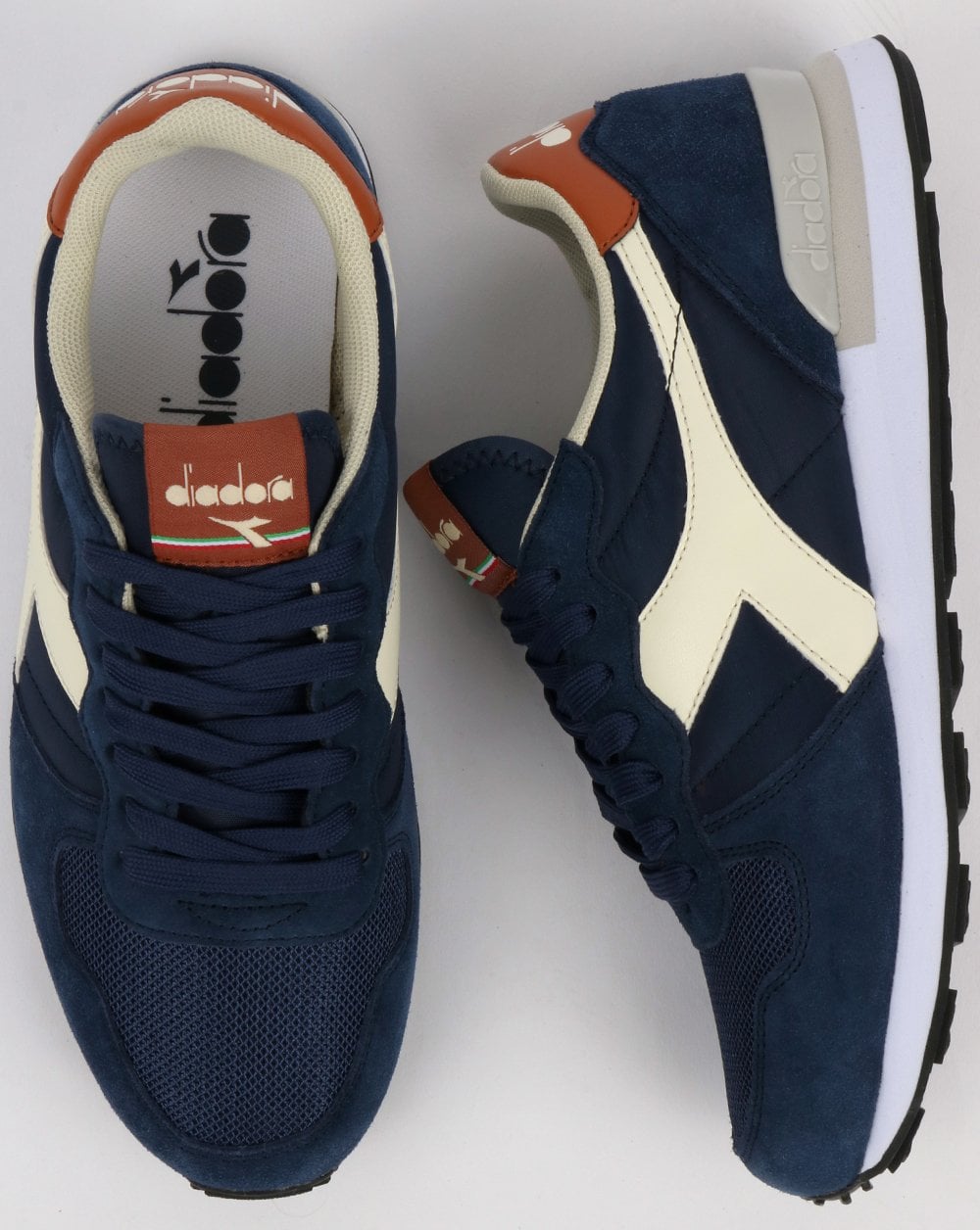 Diadora Camaro Trainers Navy Blue/White