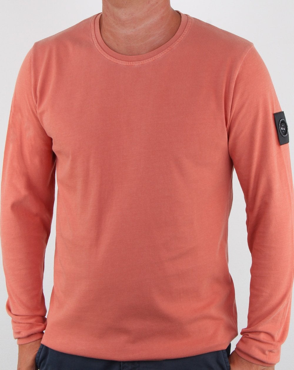 Marshall Artist Garment Dyed Long Sleeve T-shirt Orange