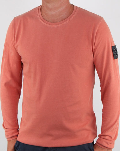 Marshall Artist Garment Dyed Long Sleeve T-shirt Orange