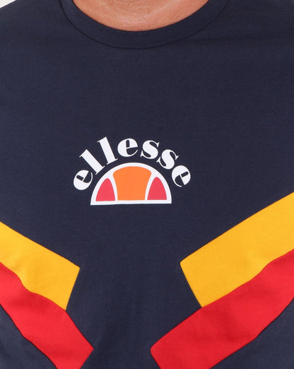 Ellesse Terria T Shirt Navy/citrus/red