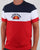 Ellesse Block T Shirt Red/navy/white