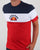 Ellesse Block T Shirt Red/navy/white