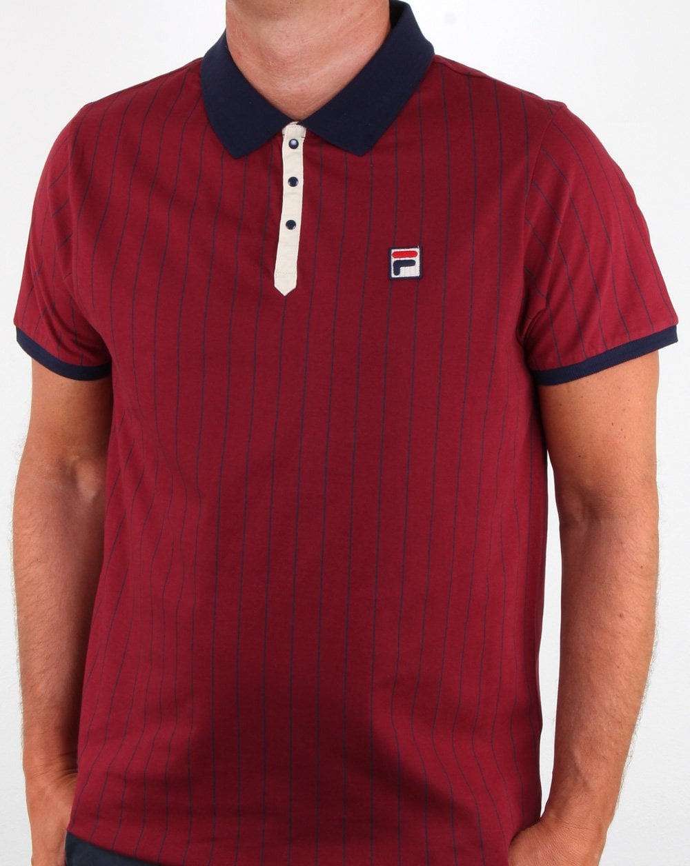 Fila Vintage Bb1 Polo Shirt Tibetan Red/Navy