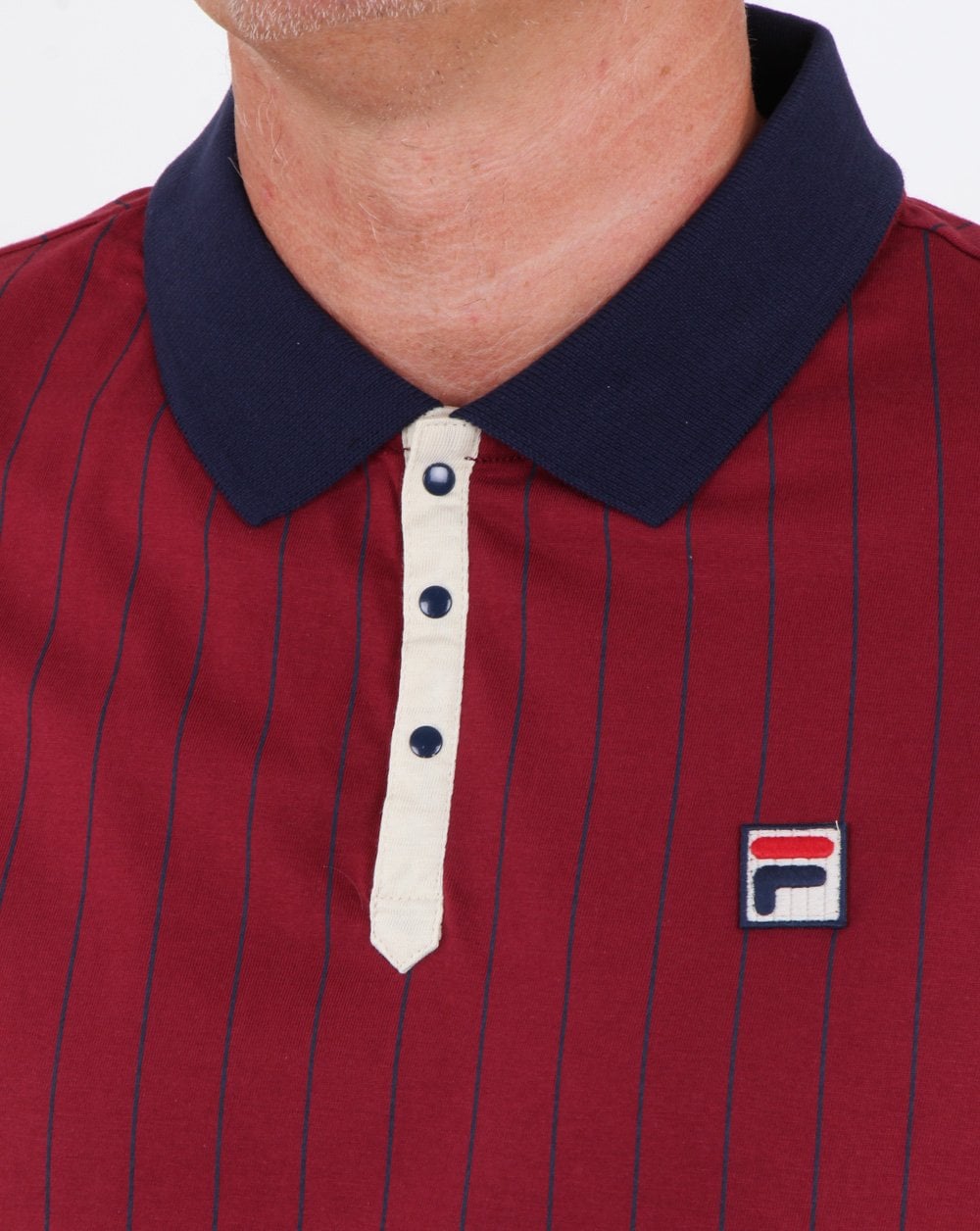 Fila Vintage Bb1 Polo Shirt Tibetan Red/Navy