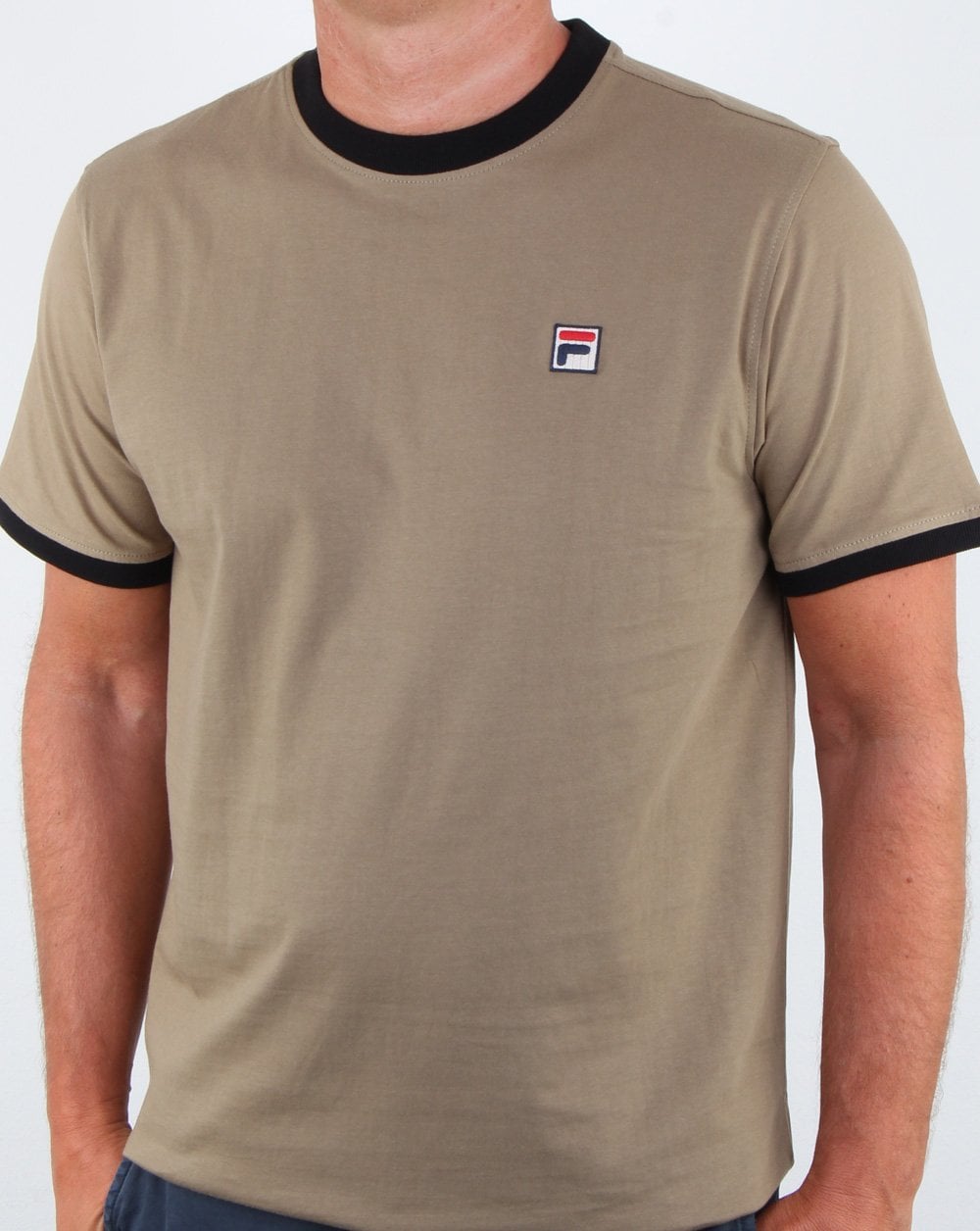 Fila Vintage Ringer T Shirt Drygrass