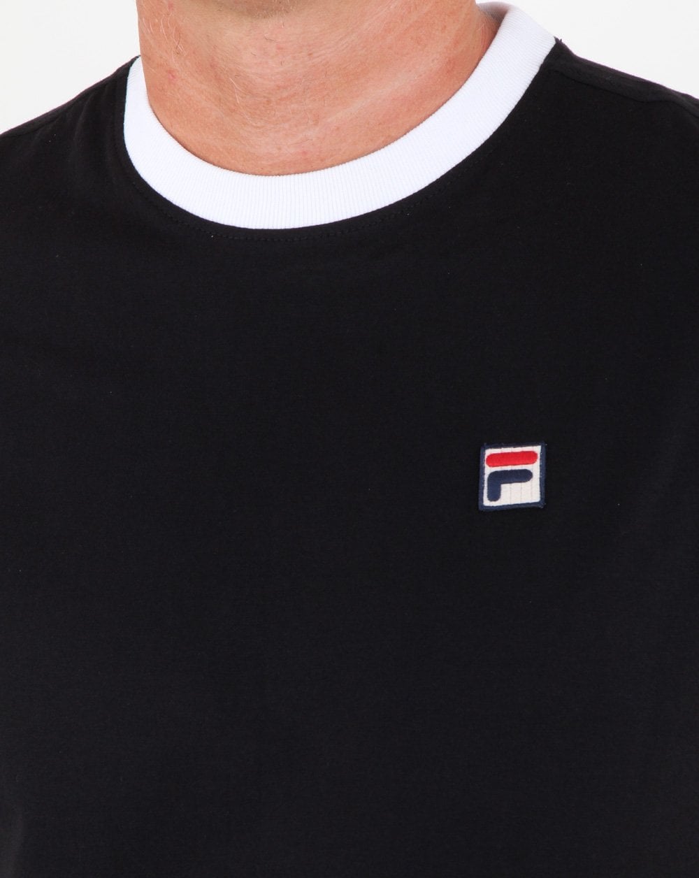 Fila Vintage Marconi T Shirt Black/white